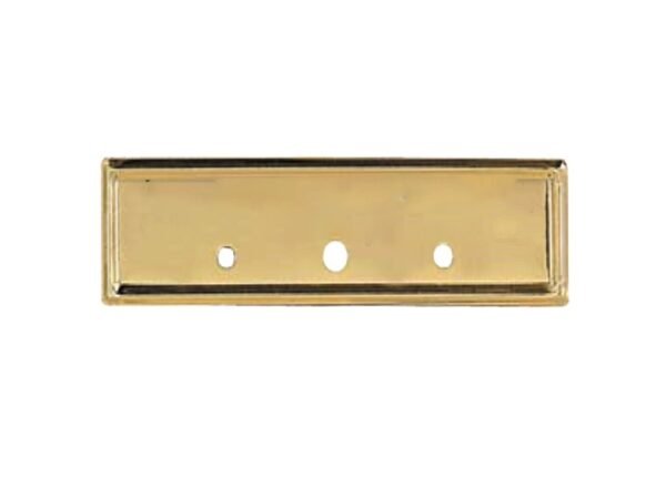 PLAQUITA DE METAL DORADA 1x3" (BF-498BG)