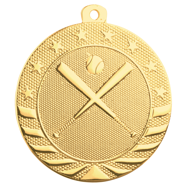 MEDALLA PEQUEÑA DE BASEBALL EN ALTO RELIEVE 2" (SB151)