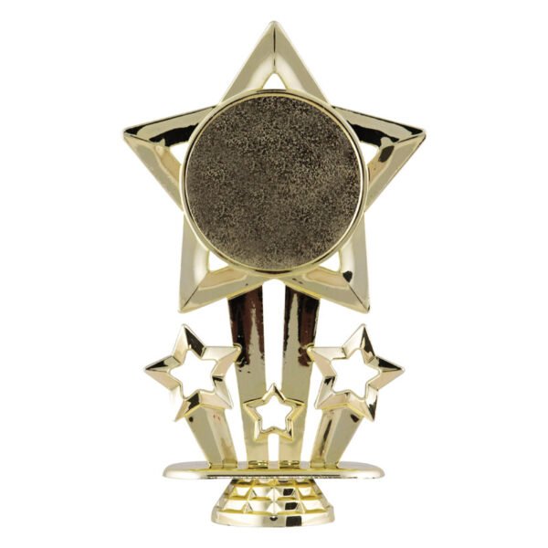 FIGURA DE PORTAINSERT ESTRELLAS DORADA 6" (F-767)