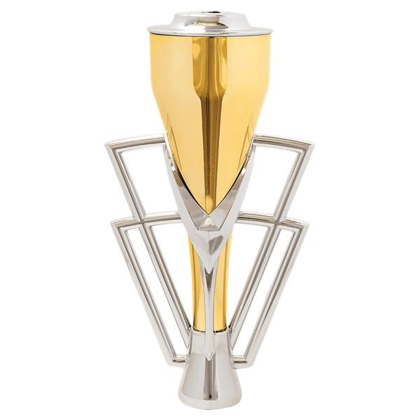 COPA PLASTICA DORADA / PLATEADA 7-1/2" (CUP75)