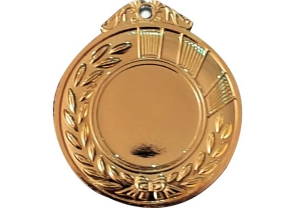 MEDALLA PEQUEÑA ORO BRILLO 2" (MED001-G )