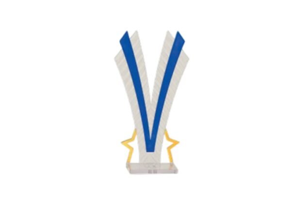 ACRILICO PARA TROFEOS AZUL 6-7/8" ( FB103)