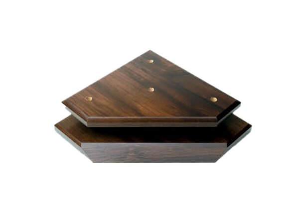 BASE TRIANGULAR DE MADERA PARA 3 COLUMNAS 8-14 X8-1/4X 3/4" (BM801)