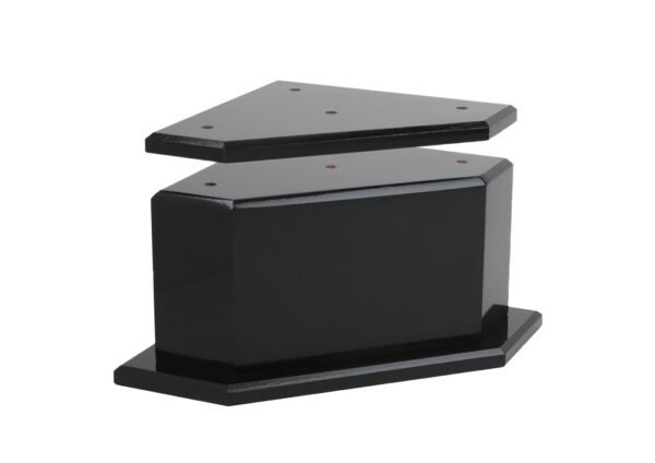 BASE DE MADERA NEGRA TRIANGULAR DE 3 COLUMNAS 10-1/4 * 10-1/4* 6" (BK001)
