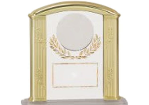ESCULTURA ACRILICA TRANSPARENTE / DORADO 6" (RC66)