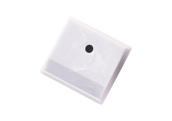 BASE CUADRADA DE UN HOYO BLANCA 3X3-3/8X 7/8" (BAS85-WH)