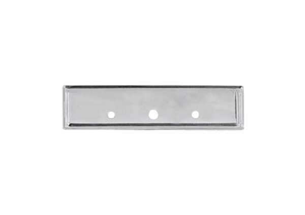 PLAQUITA DE METAL PLATEADA 1x2 (BF-198SB)